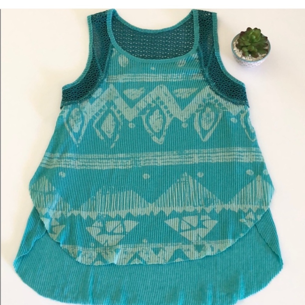 Free People We The Free Sunset Tribal Tank Top